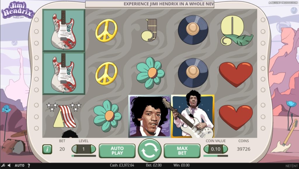 Игровой автомат «Jimi Hendrix» (Джимми Хендрикс) для гостей Старда Казино